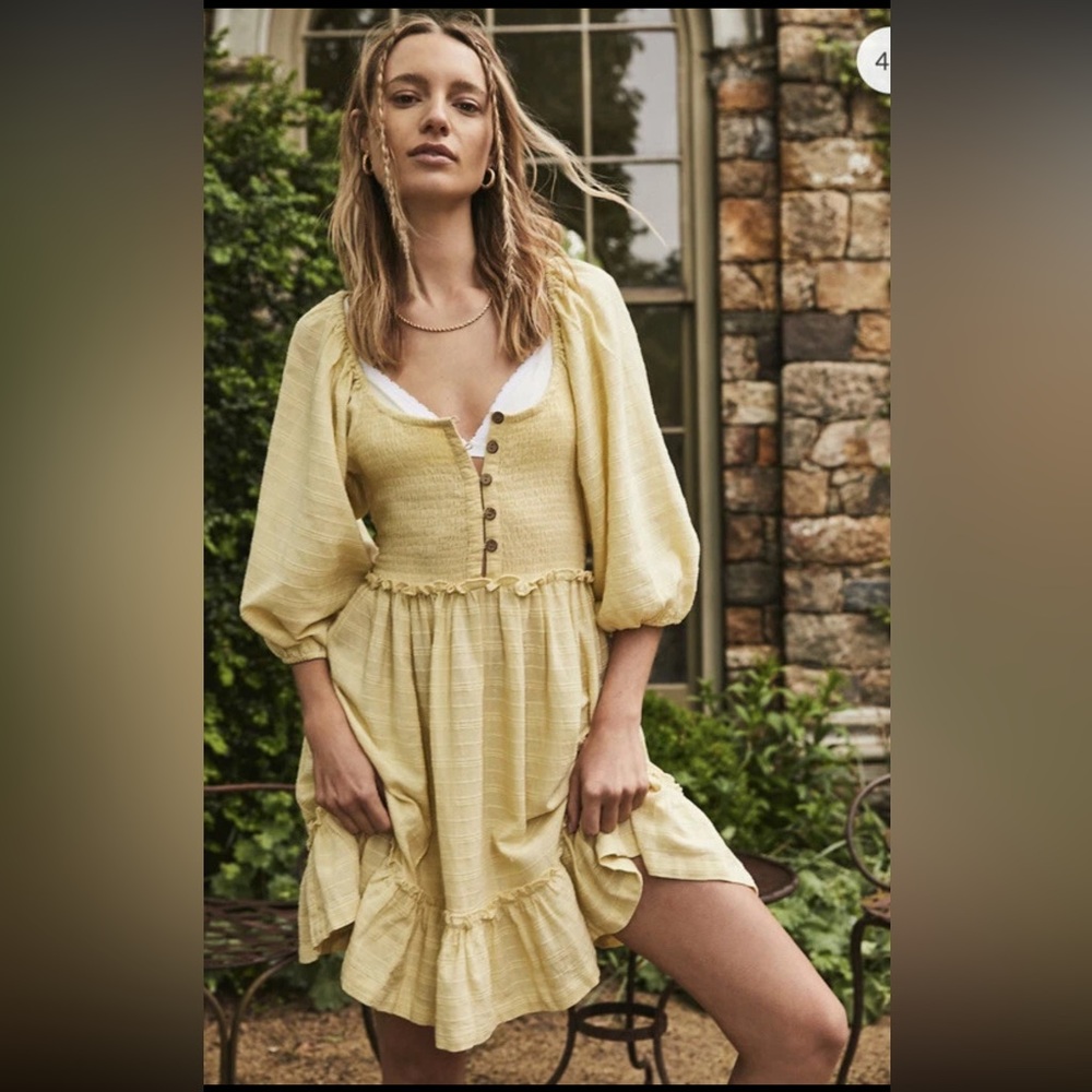 ✨  FREE PEOPLE ✨ Endless Summer Picnic Smocked Mini Dress